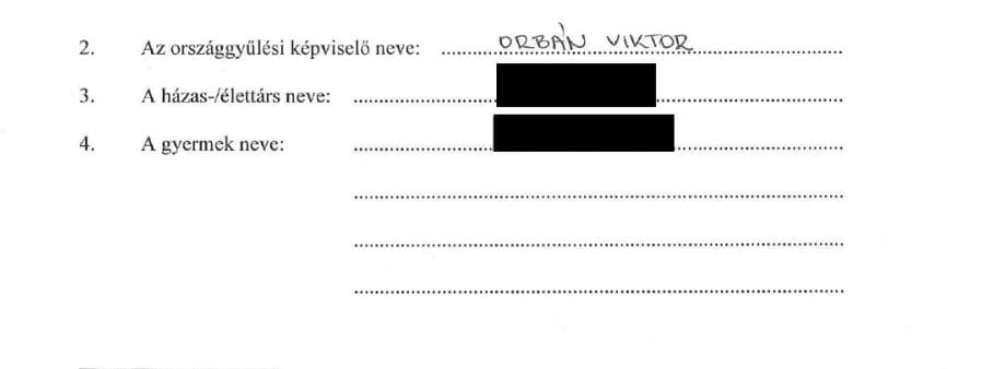 Visszamenőleg kisatírozták a családtagok nevét a képviselői vagyonnyilatkozatokból
