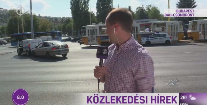 Az M1 élő adásában ment egymásnak két autó