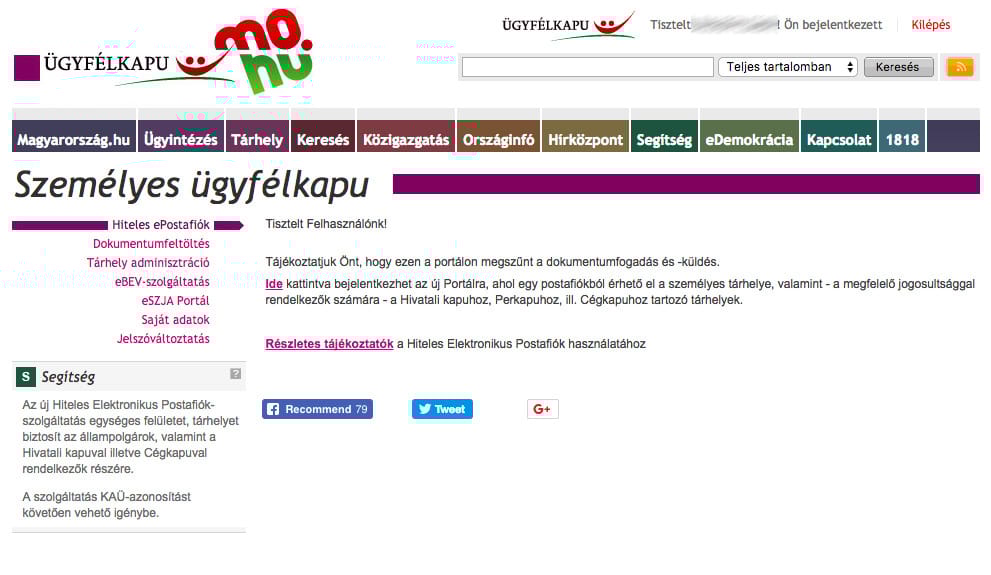 Kiderült, miért nem megy reggel óta az ügyfélkapu