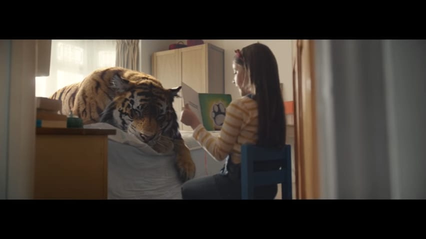 A WWF karácsonyi tigrises hirdetése mindent visz - videó