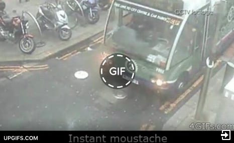 GIF: így csinálhat bajszos autót egy pillanat alatt