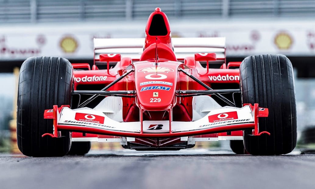 Eladó Michael Schumacher világbajnoki F1-es autója