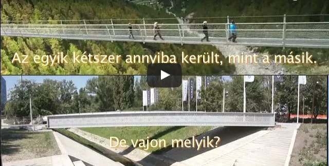 Így meg pláne bitang drágának tűnik a vizes vb szuperhídja - videó