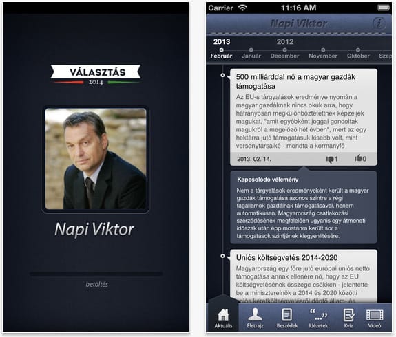 Ezt kapta mobilra Orbán Viktor