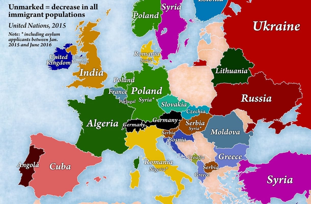 4 térkép, ami önnek is újat mondhat a bevándorlásról