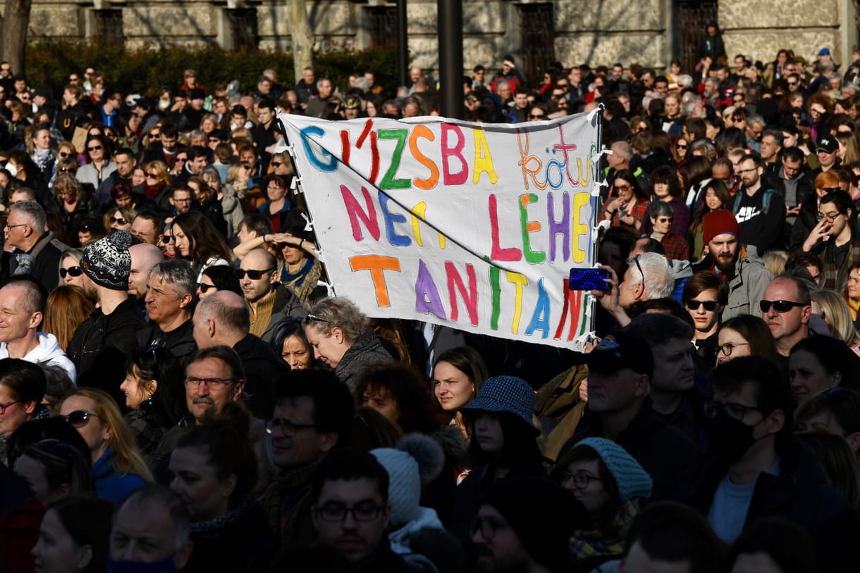 A tanártüntetés idején mondott köszönetet a nem sztrájkoló tanároknak az Emmi