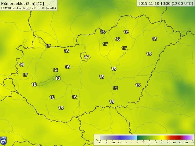 Élvezze a novemberi tavaszt, hétvégére erős lehűlés jön