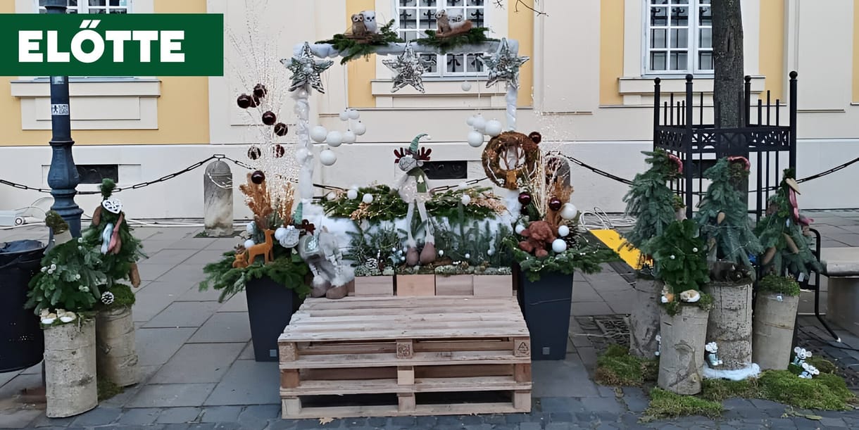 Még el sem kezdődött az advent, de már szétlopták a fehérvári ünnepi fotópontot