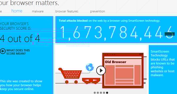 Az Internet Explorer a legbiztonságosabb, a Microsoft saját mérése szerint?