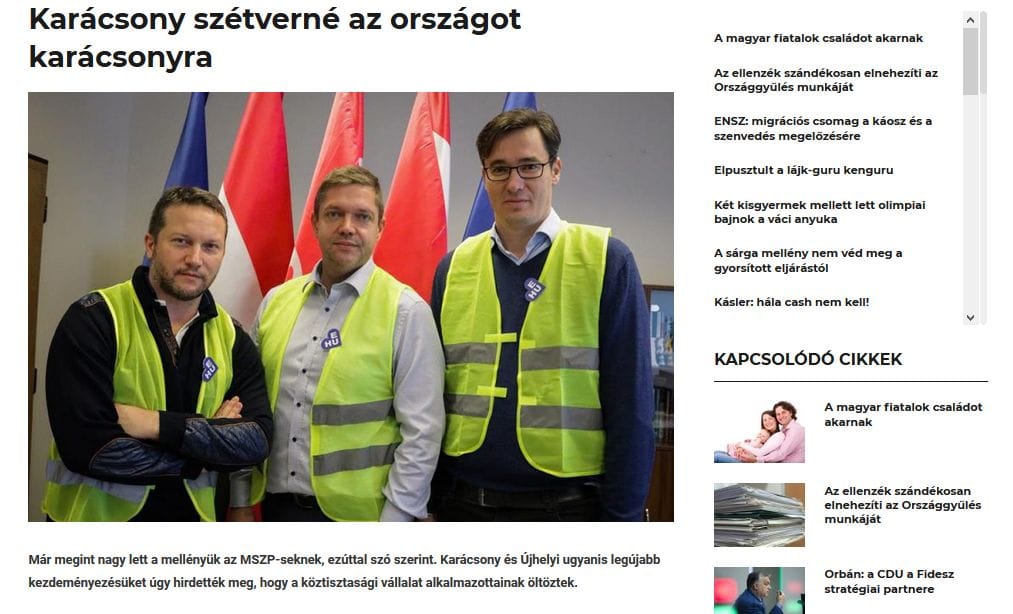 Egyházi lapnak álcázza magát egy kormánybarát propagandaoldal
