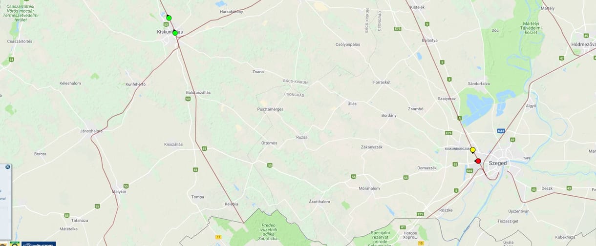 Gázolt az intercity Szegednél, pótlóbuszozás és késések várhatók