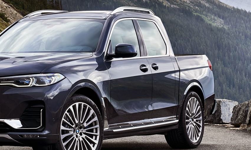 Vélhetően ritkán szállítana betonkeverőt ez a platós BMW X7