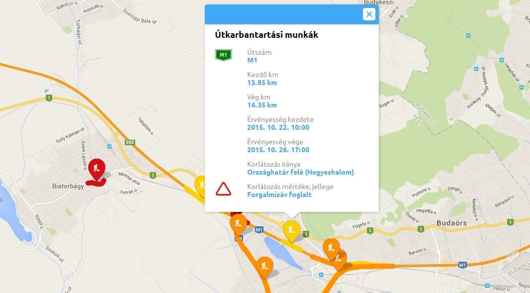 Óriási a dugó az M1-M7-es csomópontnál a hosszú hétvége előtt