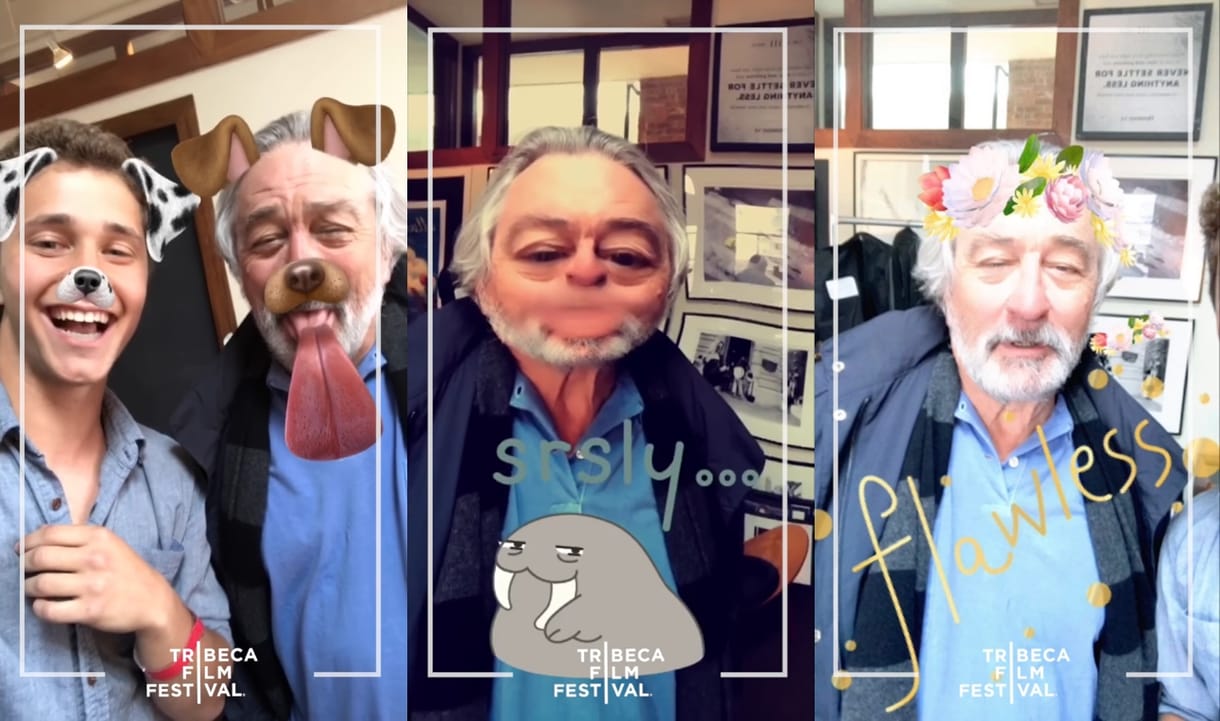 Robert de Niro hirtelen a Snapchat királya lett