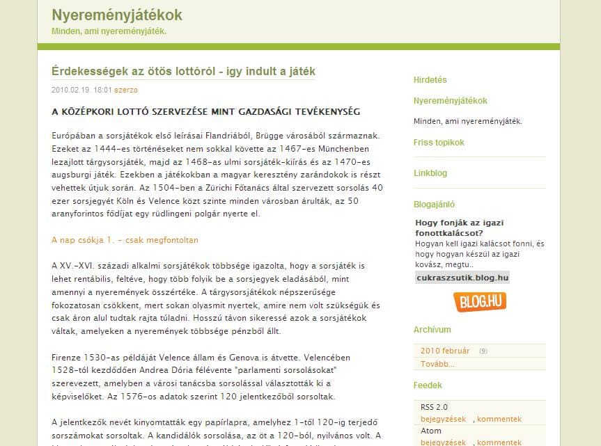 Hogyan indult az ötös lottó?