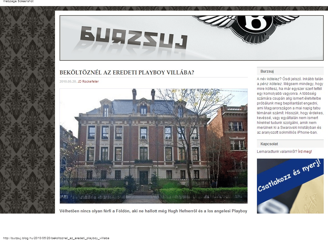 Költözzön be az eredeti Playboy-villába
