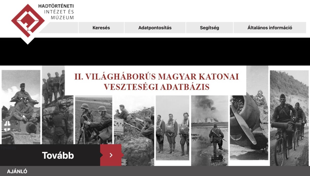 Elérhetővé tették az interneten a II. világháborús magyar hősi halottak adatbázisát
