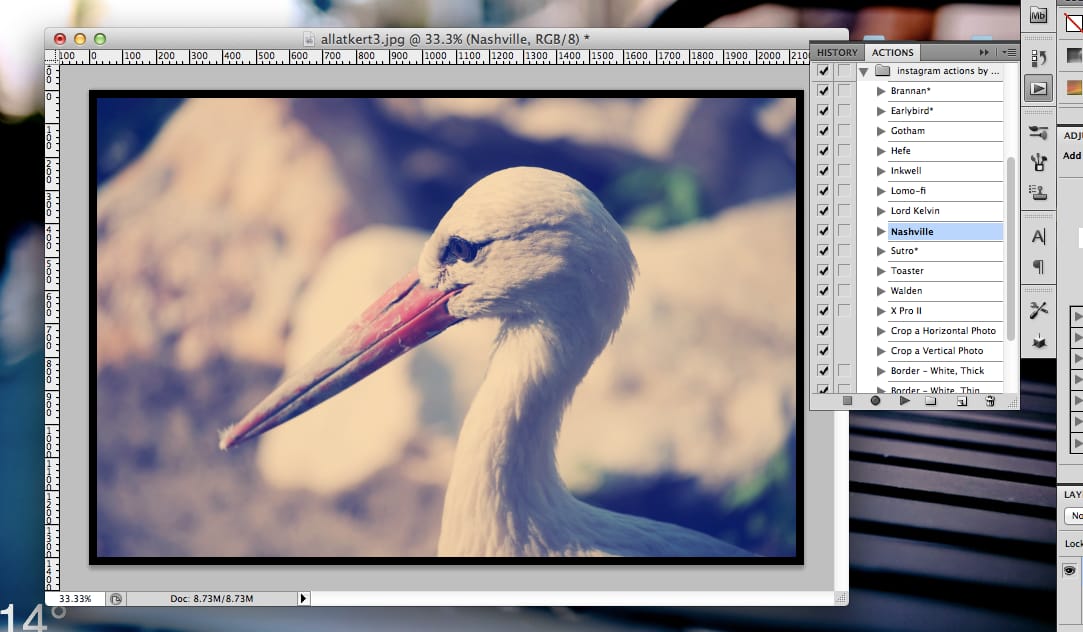 Instagram akciók a Photoshophoz, ingyen