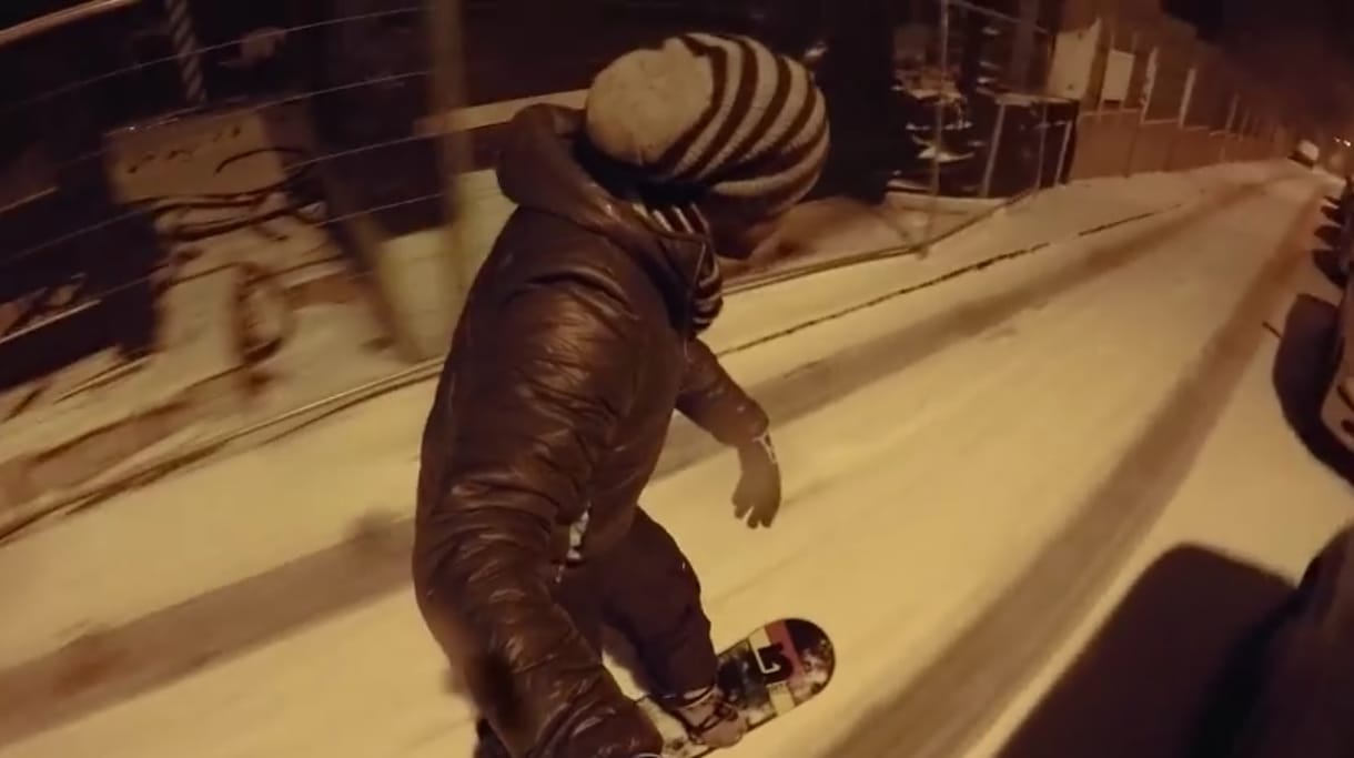 Videó: A rózsadombi snowboardosnál már nem lehet többet kihozni a télből
