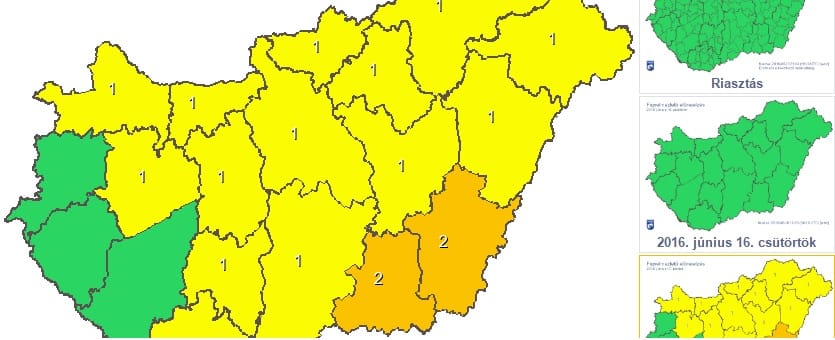 Figyelmeztetést adtak ki: hőhullám és viharok is jönnek hétvégén