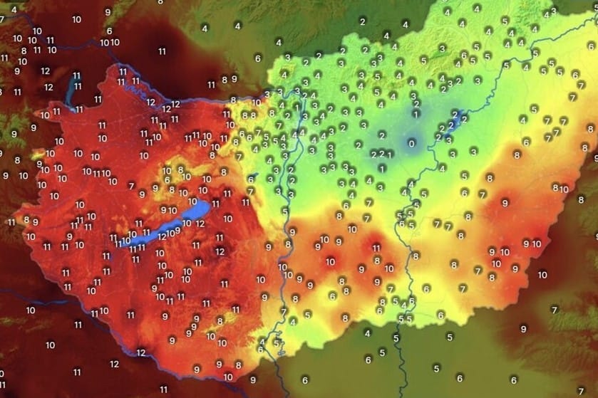 Szeszélyes november: 12 Celsius-fokos különbség alakult ki szombaton Magyarországon
