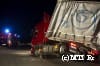 Pillanatok alatt árokba borult a részeg török kamionos Budapesten