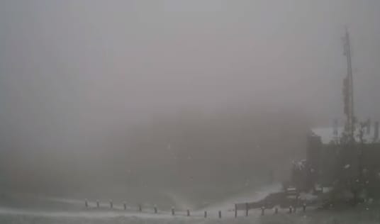 Sűrűn hull a fehér hó a Budapest környéki hegyekben – videók