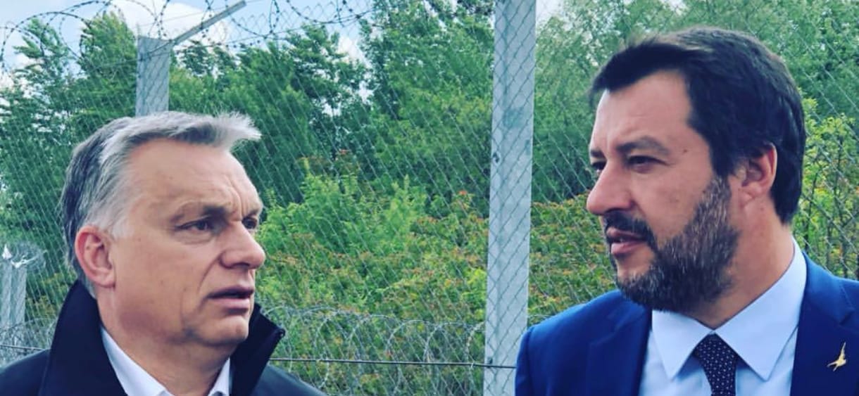 Landolt Salvini Budapesten, már a határzár mellett van Orbánnal