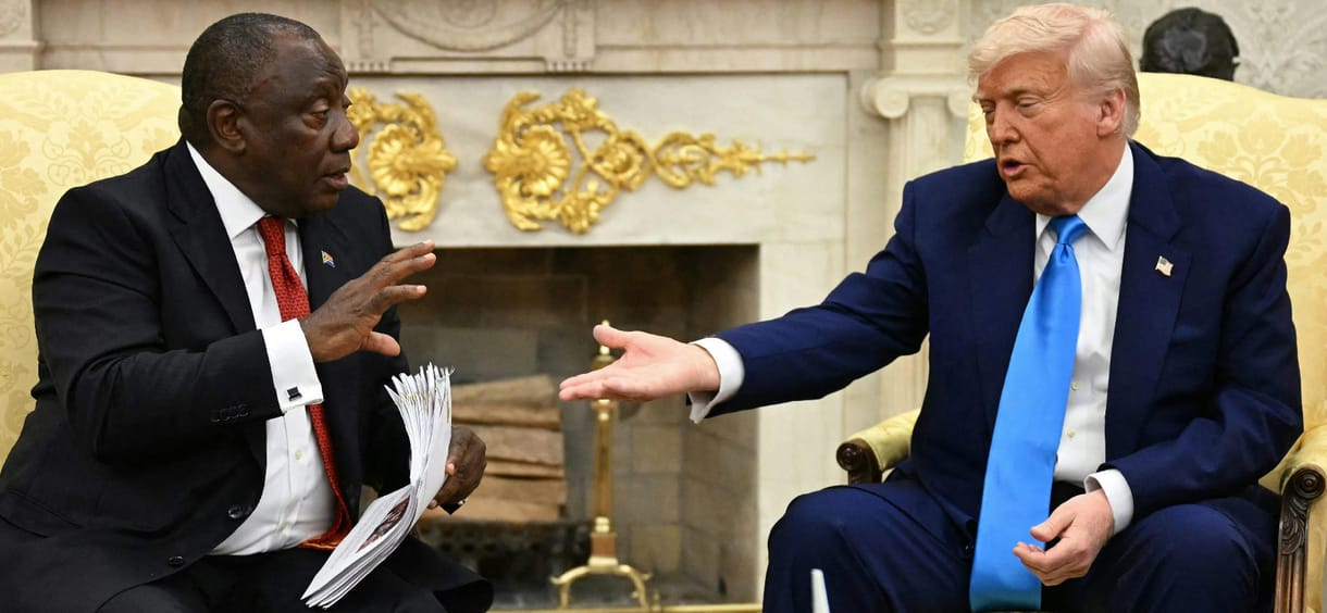 Trump megzelenszkijezte az ovális irodában a dél-afrikai elnököt is