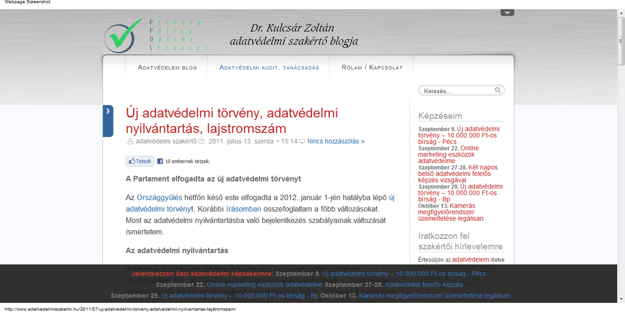 Komoly változások az új adatvédelmi törvényben