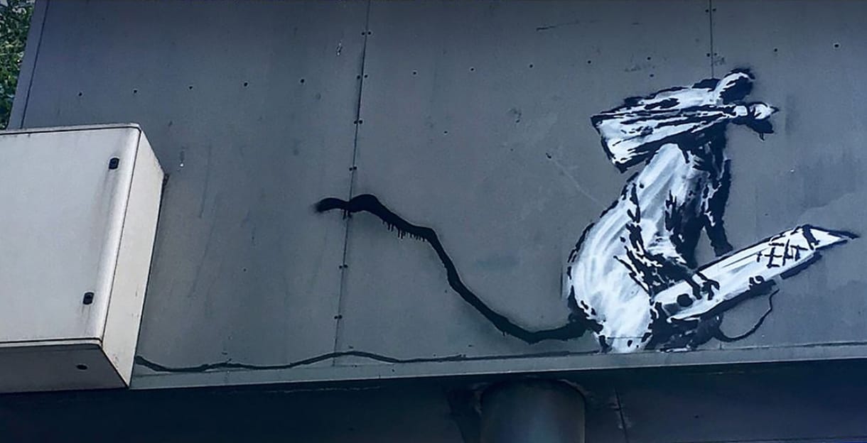 Megint elloptak egy Banksy-stencilt Párizsban