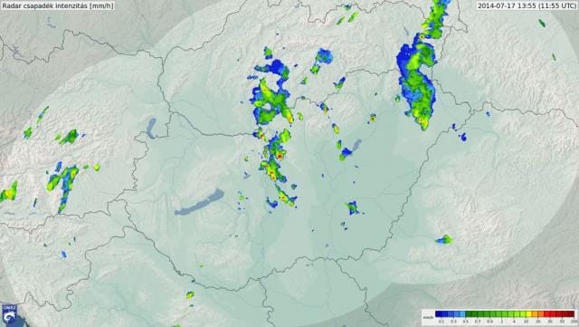 Tíz fokot is esett a hőmérséklet délután - térképek