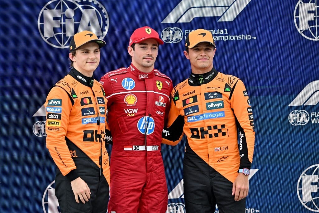 Charles Leclerc belekavart a McLarenek időmérőjébe