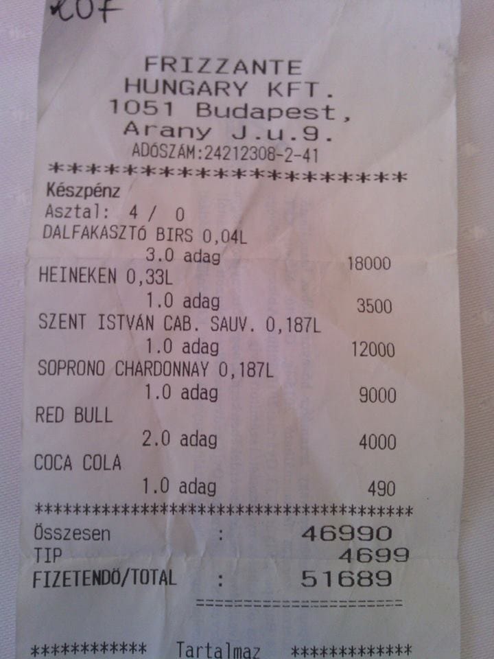 Orbitális pesti számla: 6 ezer a négycentes, 2 ezer a Red Bull – fotó