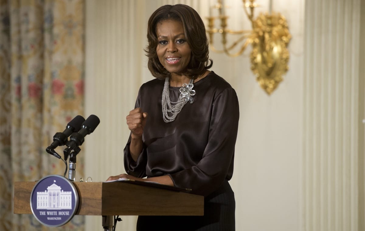 Michelle Obama kétéves rajongójával táncolt egyet