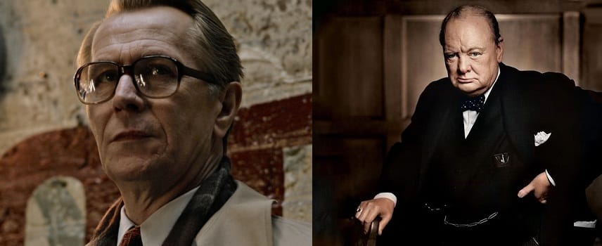 Fotó: Fel sem lehet ismerni Gary Oldmant Winston Churchillként