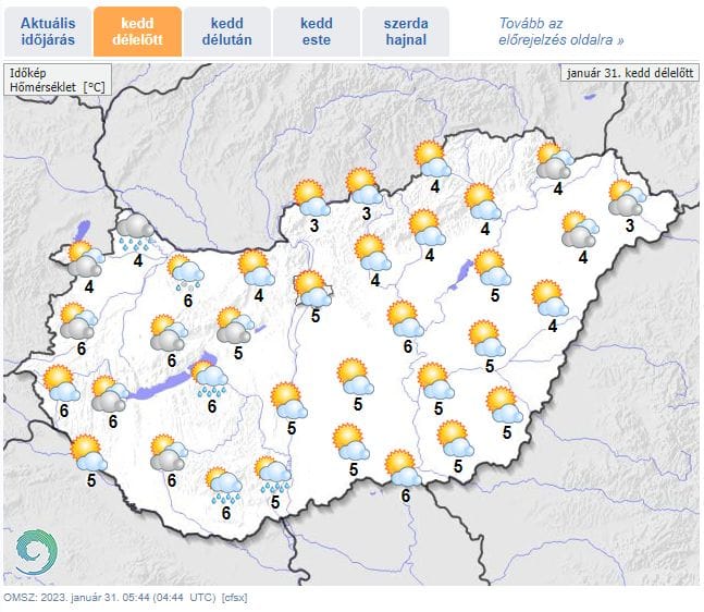 Kicsit kisüt a nap, de utána visszatérnek a felhők és hózáport, meg égzengést hoznak magukkal
