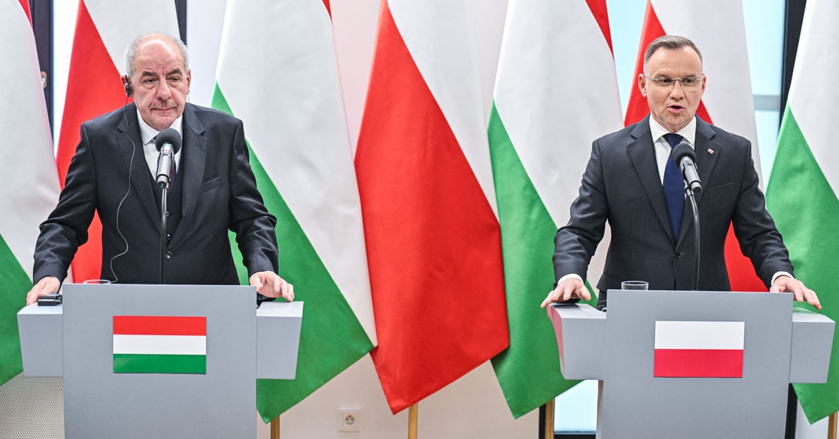 Közös sajtótájékoztatót tartott Sulyok Tamás és Andrzej Duda