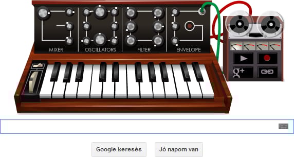 Egy különleges szintetizátor a mai Google doodle