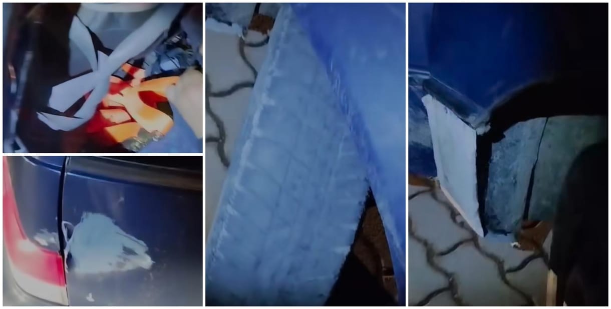 Olyan bontószökevény kocsit fogtak a rendőrök, hogy ők is néha elröhögték magukat - videó