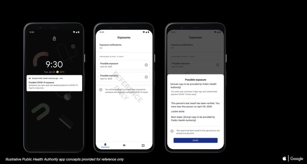 Így néz majd ki a Google és az Apple közös rendszere, amelyet a koronavírus miatt készítenek