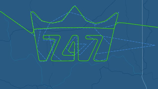 Különleges koronát rajzolt az égre az utolsó Boeing 747-es, videón az első felszállása