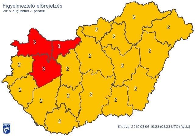 Durvul a hőség, itt a vörös figyelmeztetés – térkép