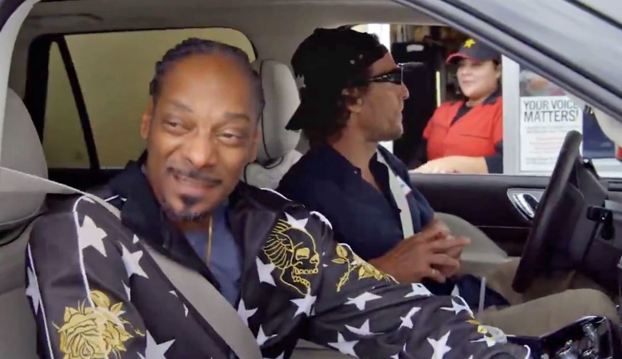 Hatalmasat megy együtt Snoop Dogg és Matthew McConaughey - videó