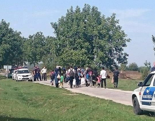 Horvátország felől jönnek a menekültek Illocskánál