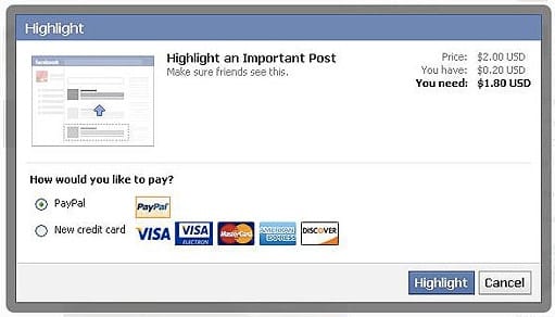 Pénzt kérne a Facebook a megosztások kiemeléséért