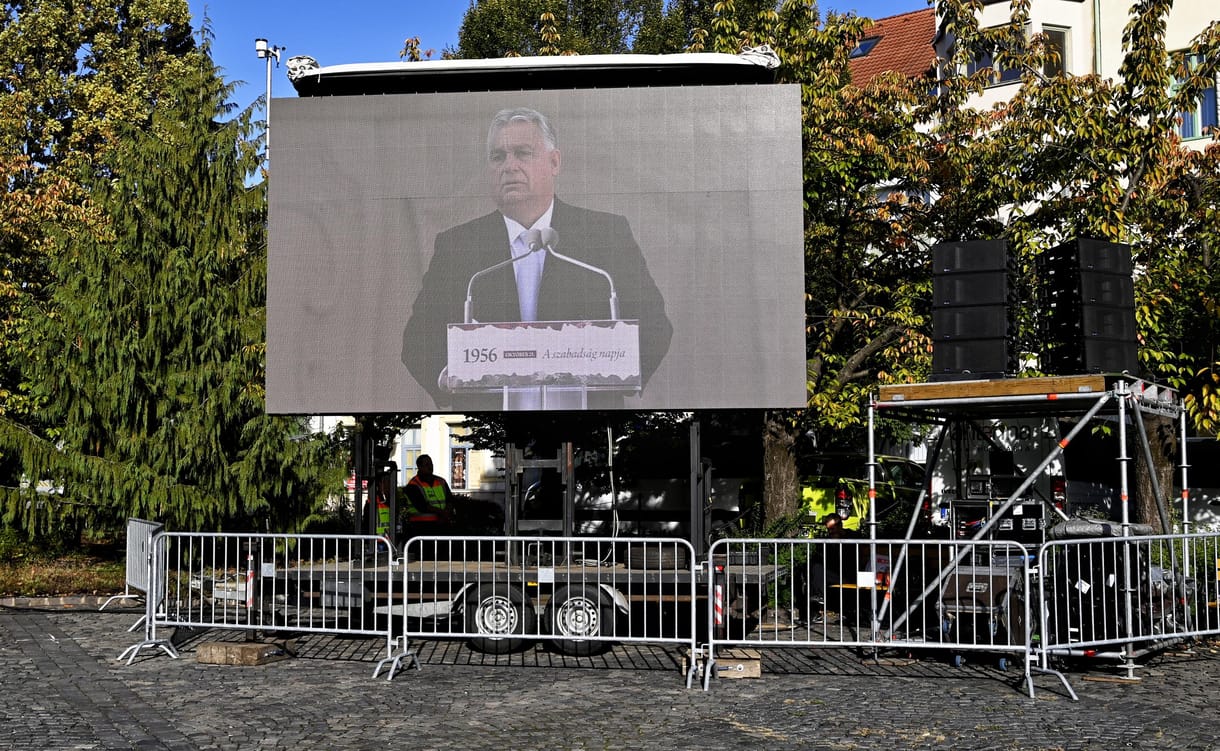 Négy embert kellett kórházba vinni Orbán veszprémi beszédének helyszínéről