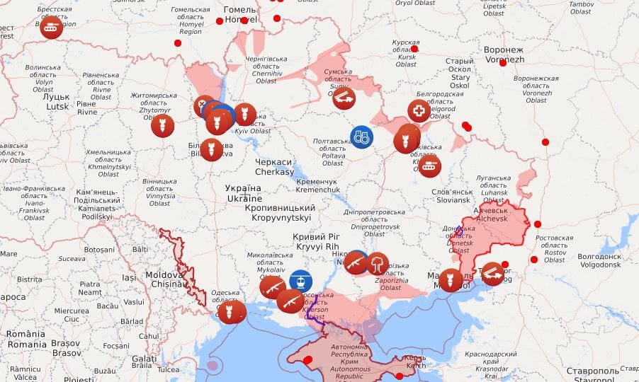 DDoS-támadás érte az egyik legfontosabb ukrán weboldalt, amin az oroszok mozgása is követhető