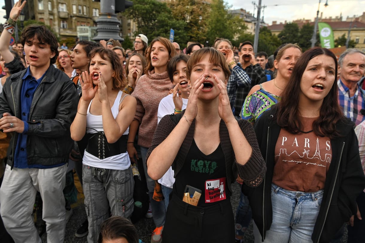 Itt egy térkép arról, hogy melyik iskolában kezdődött tiltakozás az oktatás állapota miatt