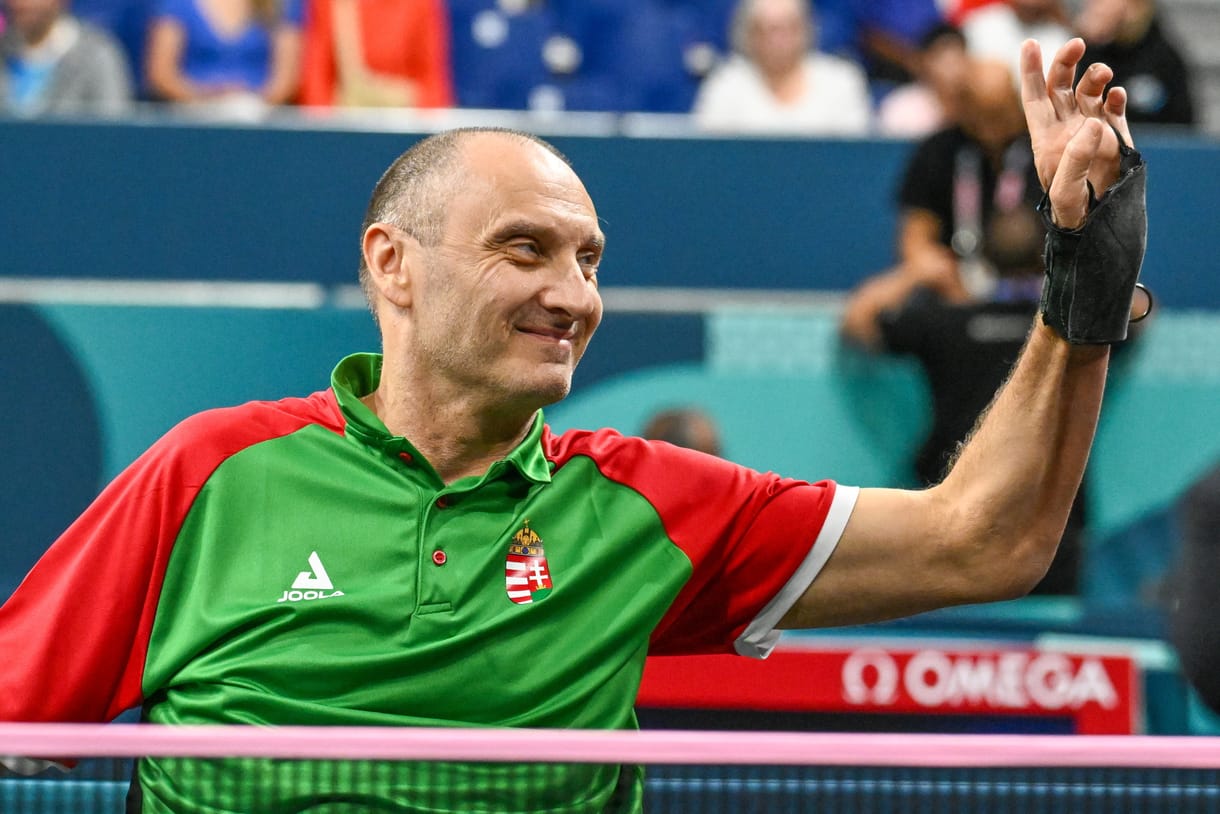 Paralimpiai bronzérmes Major Endre asztaliteniszező